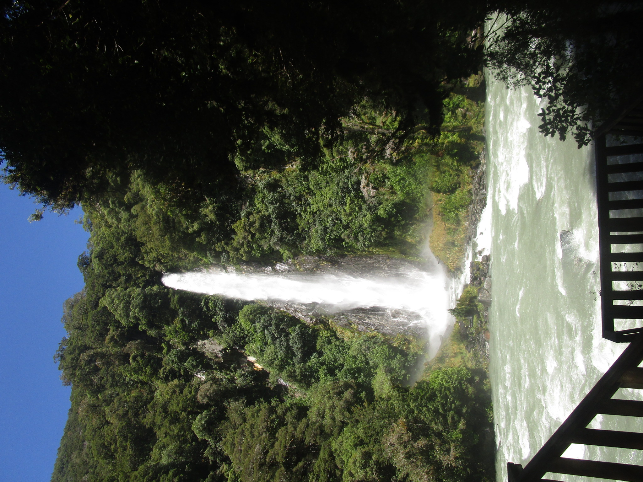 Haast pass waterfall